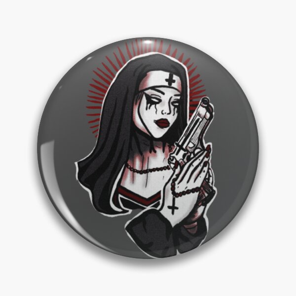 Item preview, Nun with a gun designed and sold by Kriskrossarts.