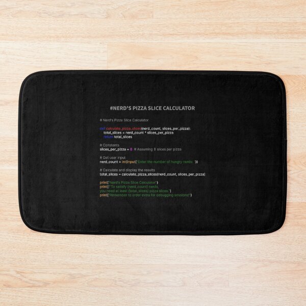 Item preview, Programming for Nerd Pizza Slice calculator designed and sold by OliveAndSnow.