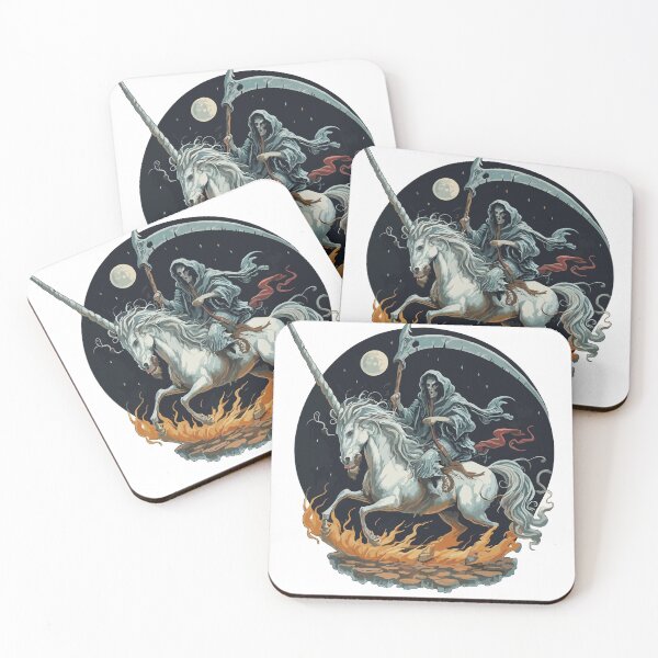 Item preview, the grim reaper's unicorn ! designed and sold by NebulaWhimsy.