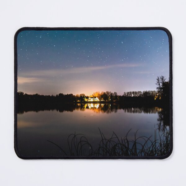 Item preview, Starry Night Sky over Lacombe Lake, Alberta, Canada designed and sold by Amy Mitchell.