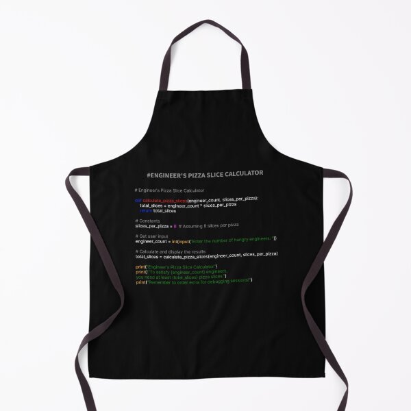 Item preview, Engineer Engineering Programming Language Coder Pizza Slice Calculator designed and sold by OliveAndSnow.