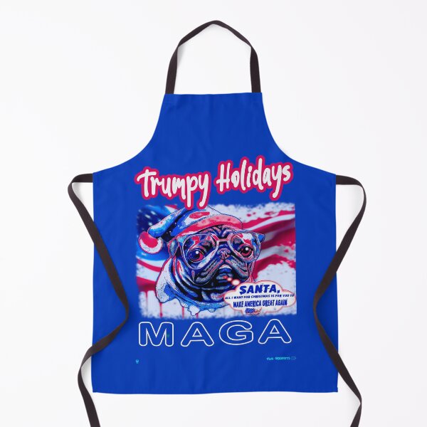 Item preview, Pug HAPPY HOLIDAYS 32 TRUMPY HOLIDAYS designed and sold by RedBluffTraders.