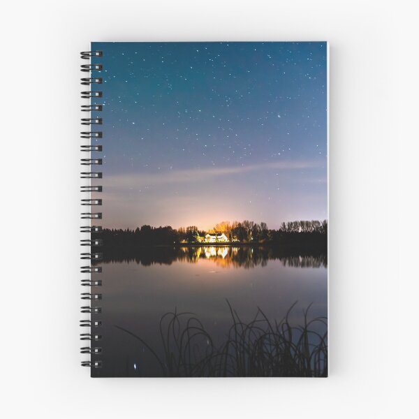 Item preview, Starry Night Sky over Lacombe Lake, Alberta, Canada designed and sold by Amy Mitchell.