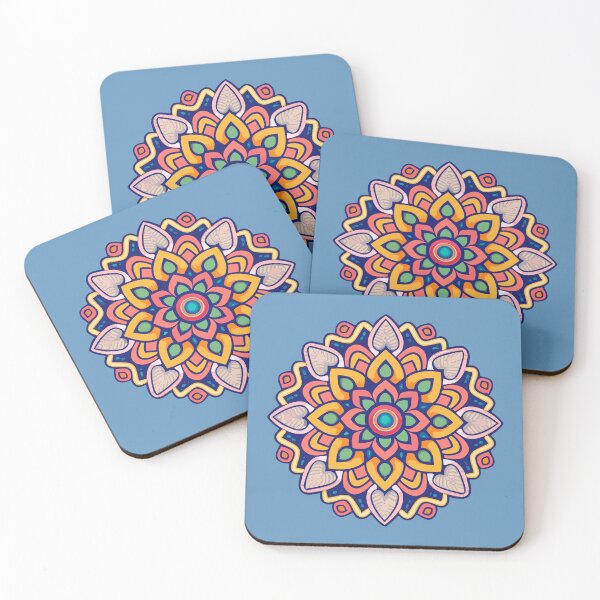 Item preview, Intricate Indian Rangoli Flower Design & Pattern designed and sold by Jollys-ArtShop.