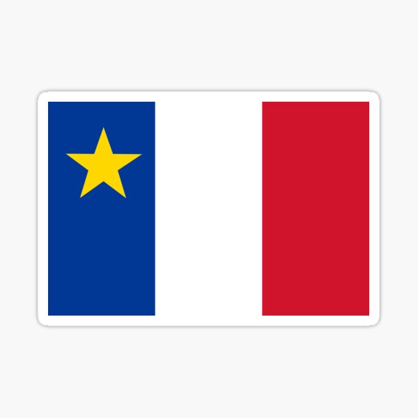 Item preview, Acadian Flag of Acadia designed and sold by FlagsandSymbols.
