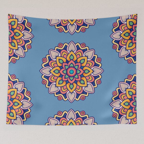 Item preview, Intricate Indian Rangoli Flower Design & Pattern designed and sold by Jollys-ArtShop.