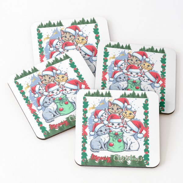 Item preview, Christmas coqui kittens, I love Christmas and animals designed and sold by amazouz1.