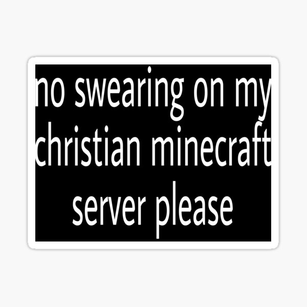 No Swearing Stickers Redbubble - how to curse in roblox 2017