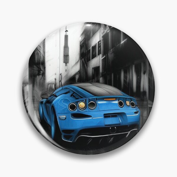 Item preview, Blue City Rainy Day Sports Car Auto Art Series No'8 designed and sold by GrungeGarage.