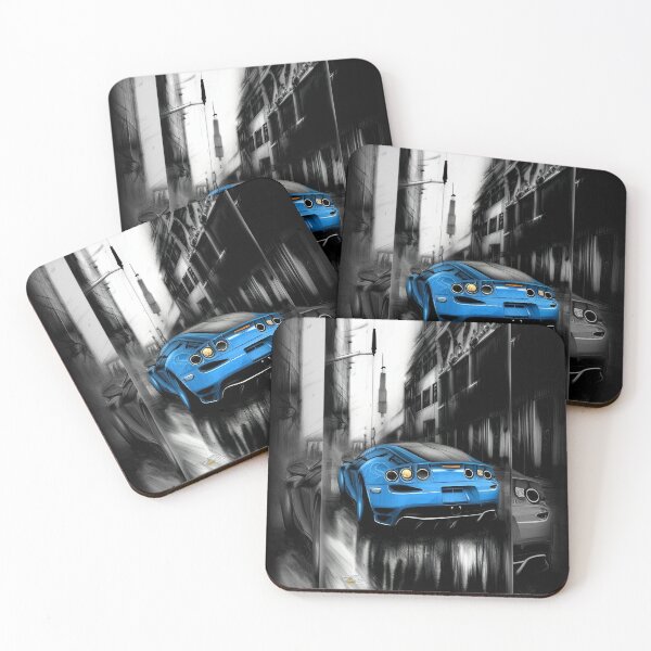Item preview, Blue City Rainy Day Sports Car Auto Art Series No'8 designed and sold by GrungeGarage.