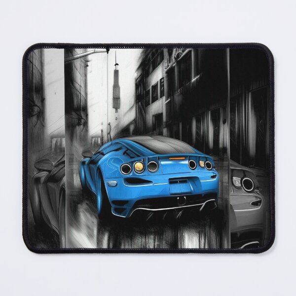 Item preview, Blue City Rainy Day Sports Car Auto Art Series No'8 designed and sold by GrungeGarage.
