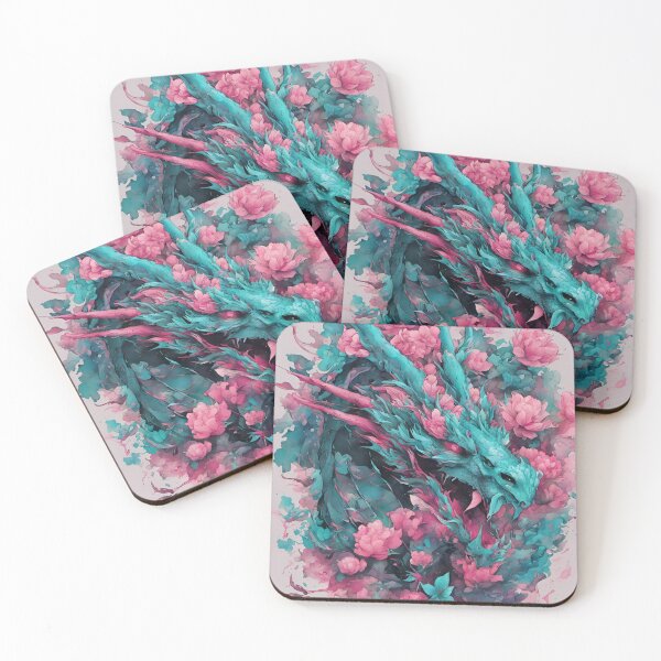Item preview, Teal and Pink Beast Of The Eternal Flame I designed and sold by SilverSunStudio.