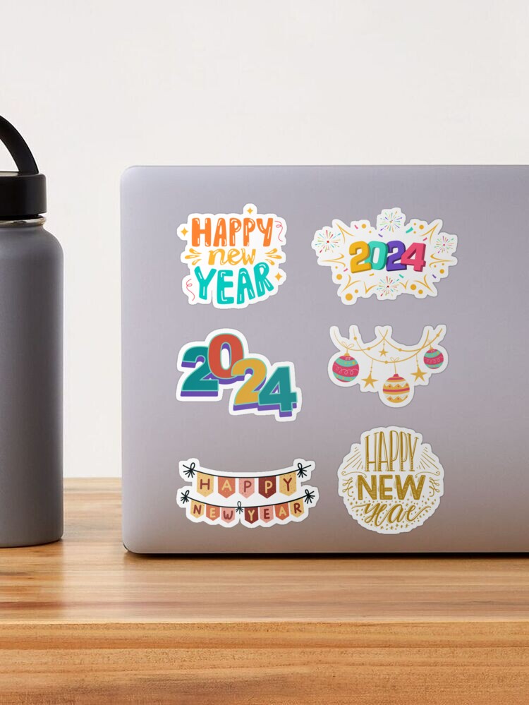 2024 New Year Clear Sticker Sheet – Paper Sutekka Stationery