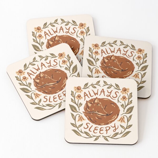 Item preview, Always Sleepy Fox designed and sold by ohjessmarie.