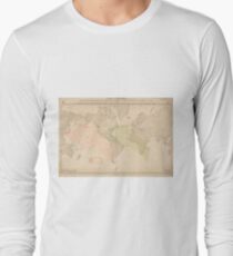 Vintage Map of The World (1897) Long Sleeve T-Shirt