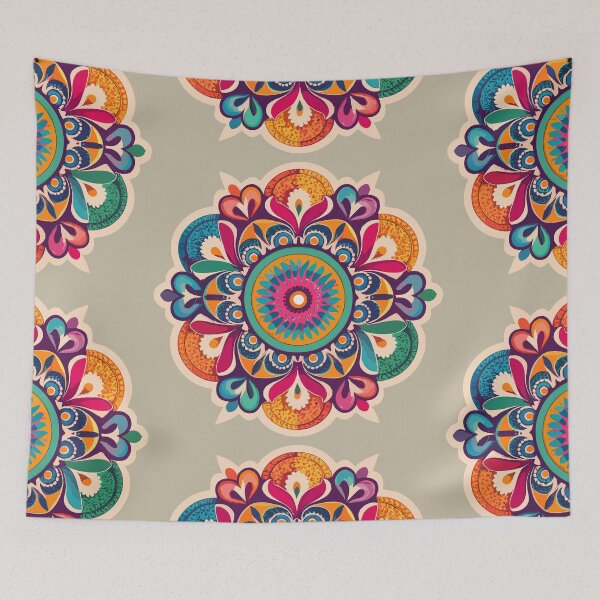 Item preview, Intricate Traditional Rangoli Art-Design & Pattern designed and sold by Jollys-ArtShop.