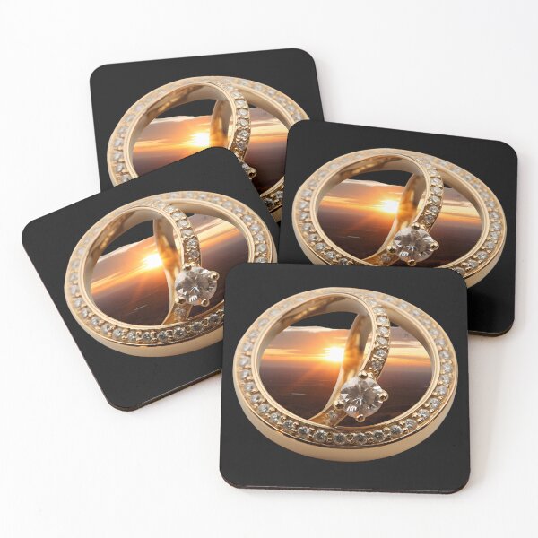 Item preview, Golden ring sunset designed and sold by AI-Only Creations.