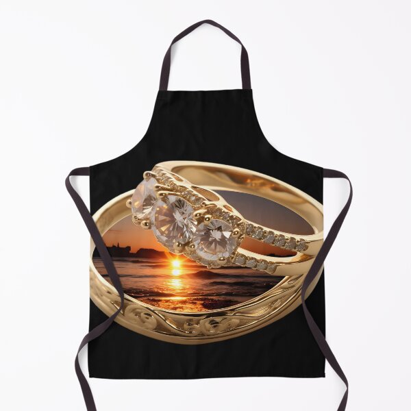 Item preview, Golden ring sunset designed and sold by AI-Only Creations.