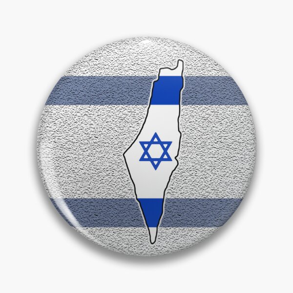 Item preview, Map of Israel on a Stylized Israeli Flag designed and sold by designs-by-ann.