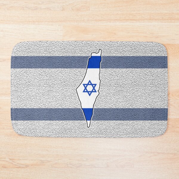 Item preview, Map of Israel on a Stylized Israeli Flag designed and sold by designs-by-ann.