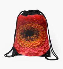 Red Gerbera Drawstring Bag
