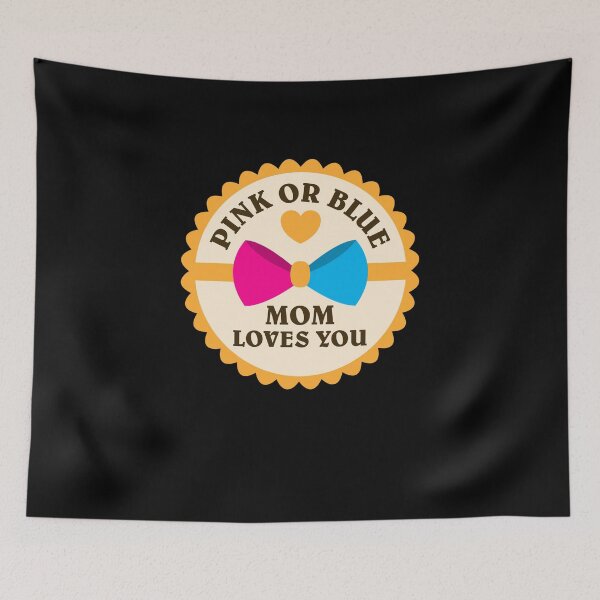 Item preview, Pink Or Blue Mom loves You | gender reveal shirts | pregnant shirts | new mom gifts | baby shower gift | baby announcement shirt | funny new dad gifts | pregnancy announcement gift designed and sold by Kreature Look.