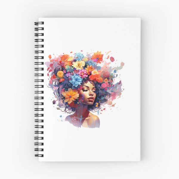 Item preview, Woman with flowers on her head designed and sold by Rosaliartbook.
