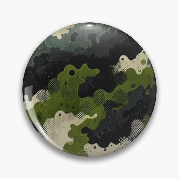 Item preview, ARMY HUNTER COLOR CAMOUFLAGE TABLEAU GREEN BLACK WHITE designed and sold by LIAMRIVIERART.