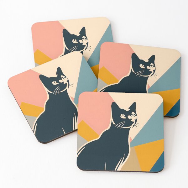 Item preview, Minimalist Cat Art designed and sold by onlycatdesigns.