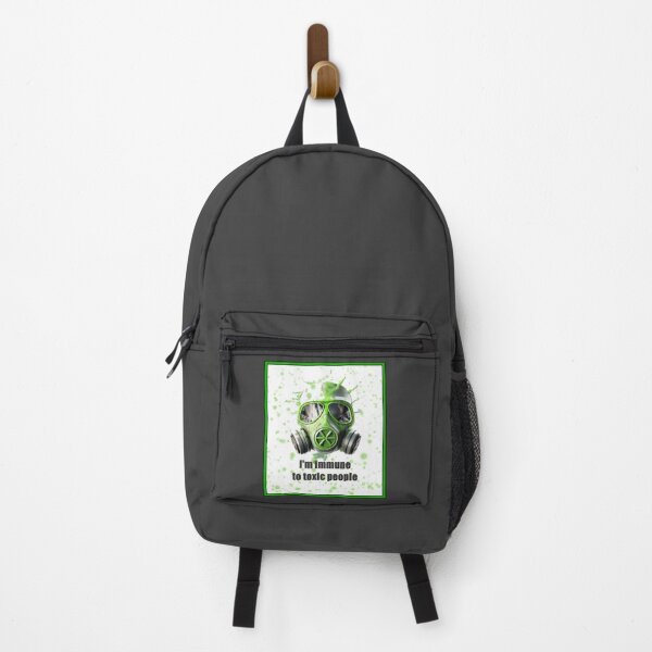 Item preview, Immune to toxic people, green artwork, gas mask designed and sold by silent-violin.