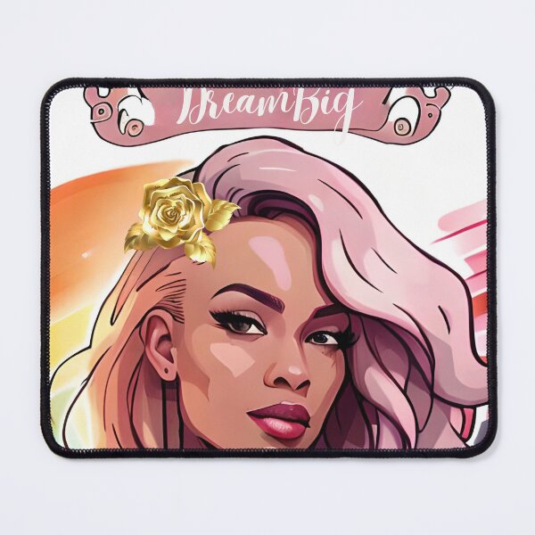 Item preview, Glamorous Queen Dream Big Inspiration Melanin Ebony Affirmation designed and sold by Melan Designs.