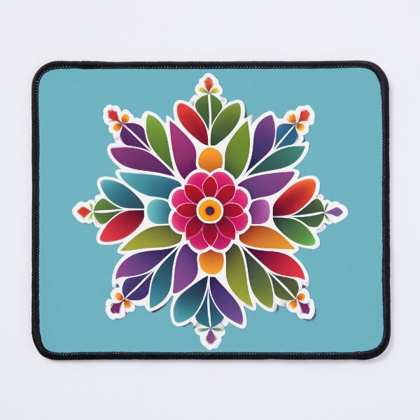 Item preview, Flower Rangoli Indian Design & Pattern designed and sold by Jollys-ArtShop.