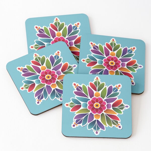 Item preview, Flower Rangoli Indian Design & Pattern designed and sold by Jollys-ArtShop.