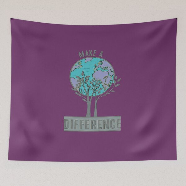 Item preview, Make a difference, a great gift for anyone who is trying to make a positive impact on the world. A conversation starter that can help to spread awareness about important causes.  designed and sold by bubblylive.