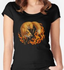 Vulpine Fire Women's Fitted Scoop T-Shirt