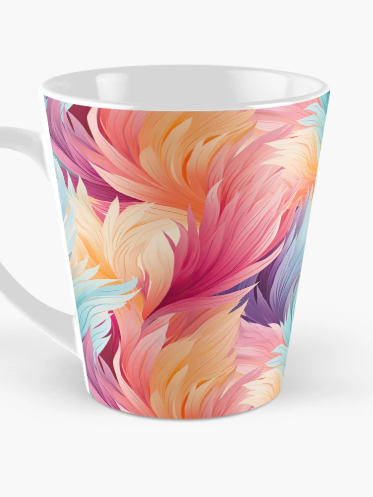 Thumbnail 3 of 4, Coffee Mug, Colorful Feathers Pattern designed and sold by GenericsStore.