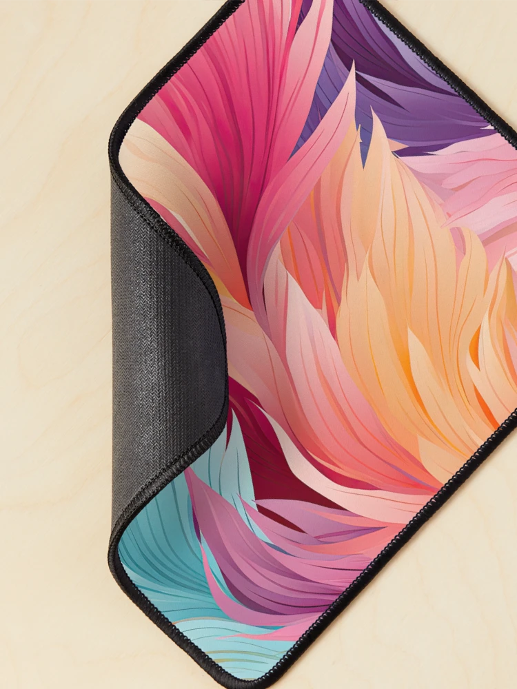 Thumbnail 2 of 5, Mouse Pad, Colorful Feathers Pattern designed and sold by GenericsStore.