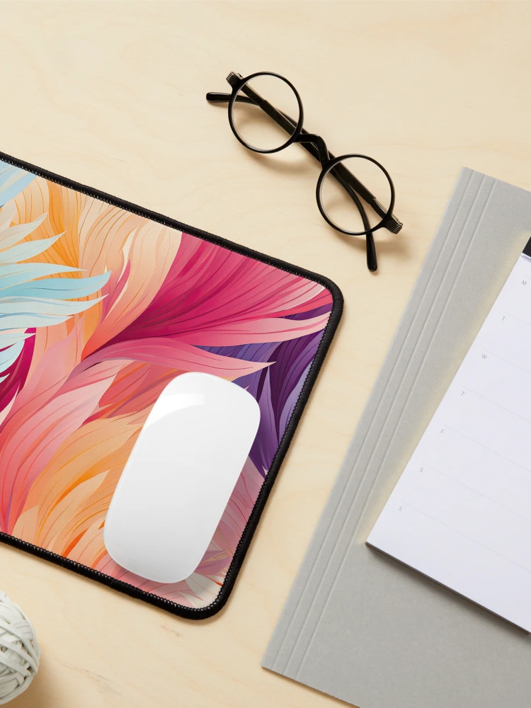 Thumbnail 3 of 5, Mouse Pad, Colorful Feathers Pattern designed and sold by GenericsStore.
