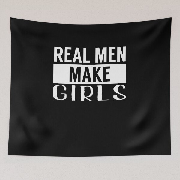 Item preview, REAL MEN MAKE GIRLS | gender reveal shirts | pregnant shirts | new mom gifts | baby shower gift | baby announcement shirt | funny new dad gifts | pregnancy announcement gift designed and sold by Kreature Look.