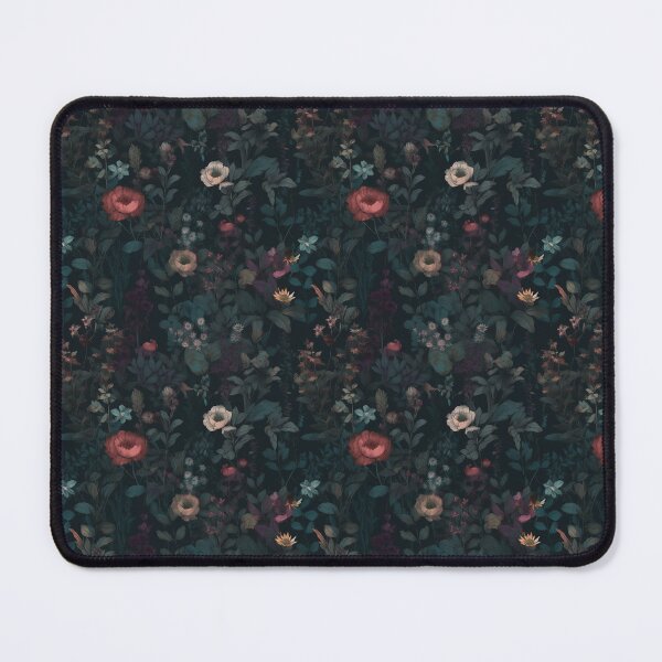 Item preview, Moody Floral Decor Dark Gothic Black Green Pink designed and sold by AmandaArcane.