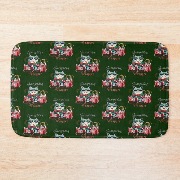 Item preview, Cat Gangster Wrapper Funny Christmas designed and sold by Cute & Sassy Custom Gifting Boutiques.