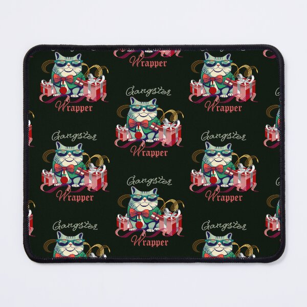Item preview, Cat Gangster Wrapper Funny Christmas designed and sold by tamdevo1.