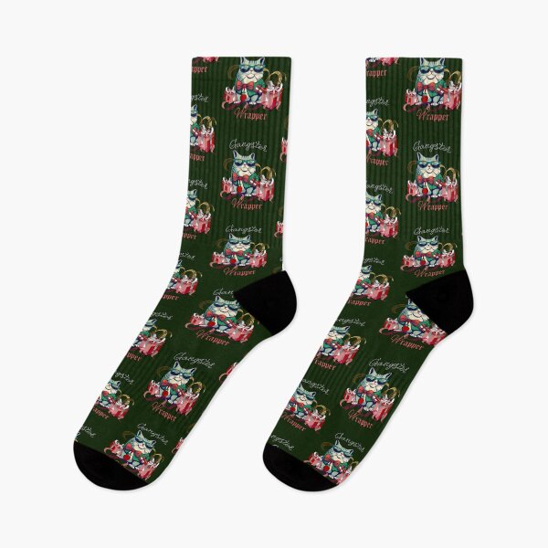 Item preview, Cat Gangster Wrapper Funny Christmas designed and sold by tamdevo1.