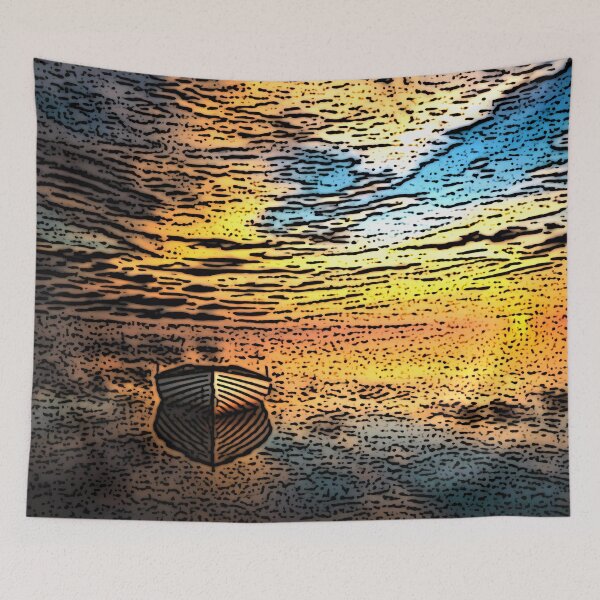 Item preview, Rowboat Sunset designed and sold by notsweettea.