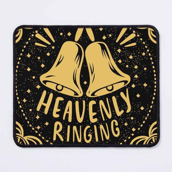 Item preview, Heavenly Ringing For Handbell Ringers Choir Black Background designed and sold by SubtleSplit.