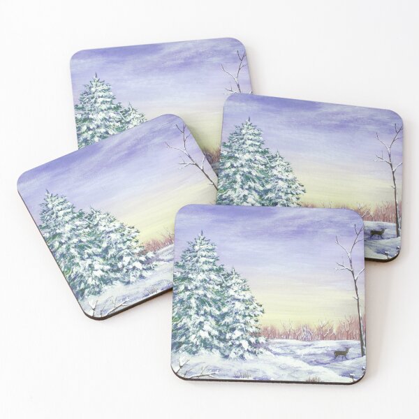 Item preview, Winter Pine Trees designed and sold by gracefullizard.