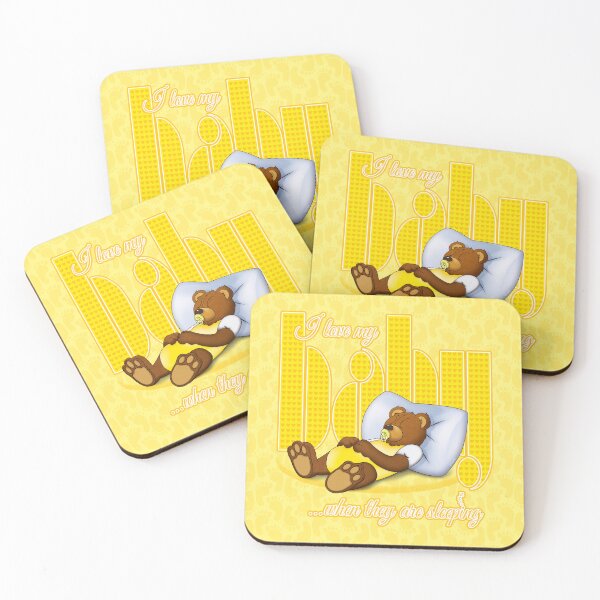 Item preview, I Love My Baby (When They Are Sleeping) - Yellow designed and sold by ifourdezign.