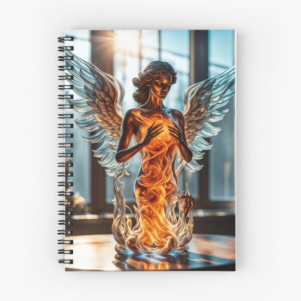 Item preview, Flaming Angel Vase designed and sold by BansheeTales.