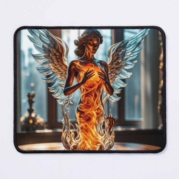 Item preview, Flaming Angel Vase designed and sold by BansheeTales.