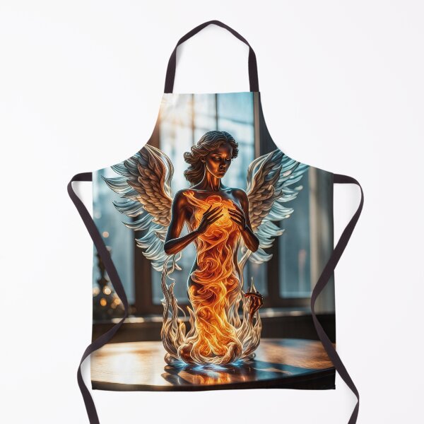 Item preview, Flaming Angel Vase designed and sold by BansheeTales.